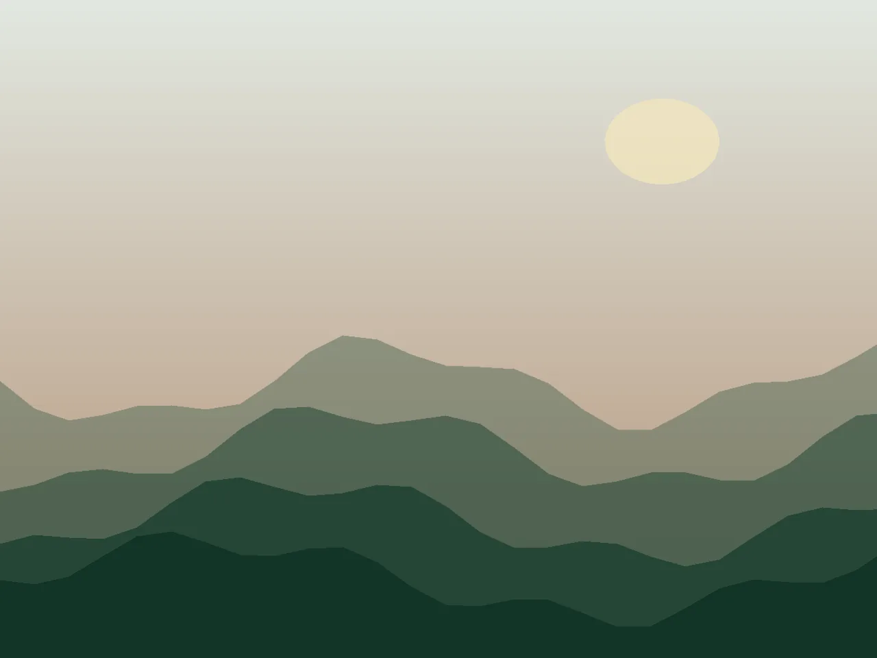 Illustrative misty Shimla valley landscape