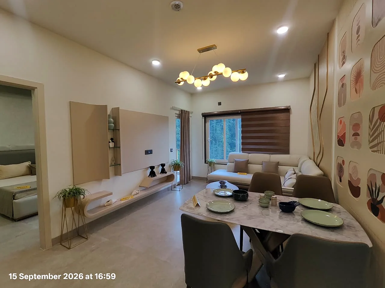 Tara Devi's Enclave Shimla living and dining area