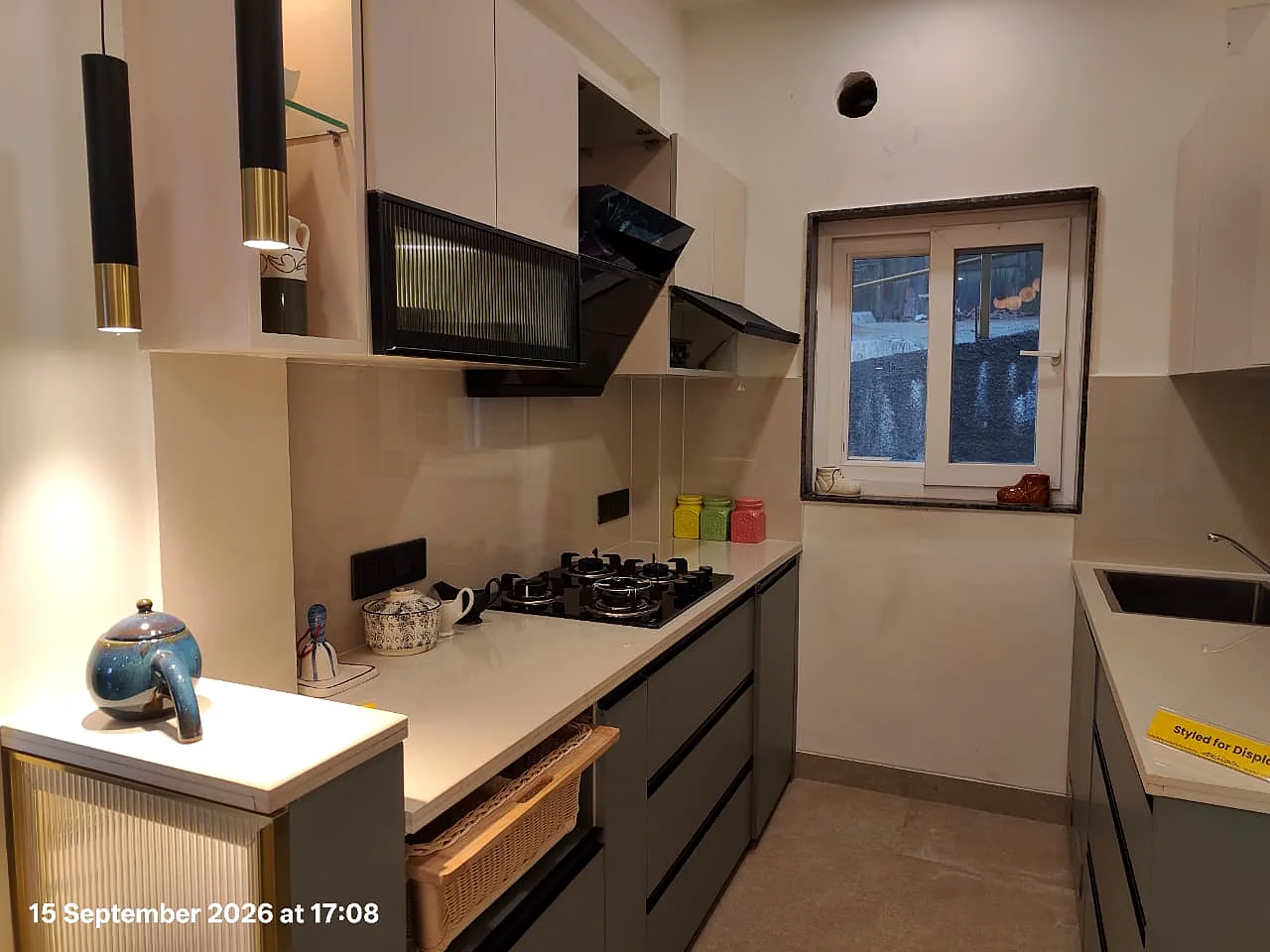 Tara Devi's Enclave Shimla modular kitchen in sample flat